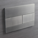 KOER KT-0603-07 Панель змиву 240x160x10mm пластикова, кнопка лінійна (колір ГРАФІТ) (10 шт/ящ) 00000001387 фото 2