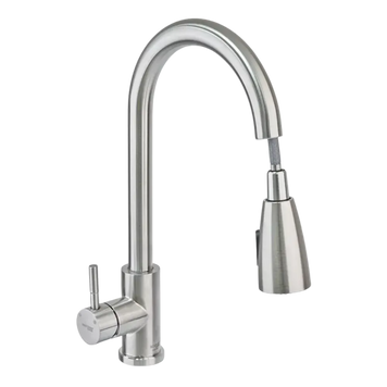 MIXXUS SUS-014-B Змішувач для кухні з висувною лійкою з нерж. сталі SUS304 (10 шт/ящ) 00000001745 фото