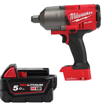 Гайковерт акум. безщ. MILWAUKEE 3/4" (2034Нм) M18 ONEFHIWF34-0, з кільцем (каркас) + M18 B5 подар 4933499164/B5 фото