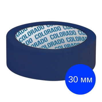 Стрічка малярська 30мм*40м, синя, Colorado 10-080 10-080 фото