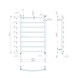 Рушникосушка INOX Класік 770х530/500 1.8.044557.P 1.8.044557.P фото 4
