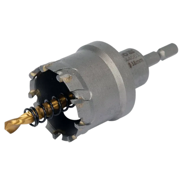 Коронка по металу TCT YATO: &Oslash;38 x 103 мм, до 25 мм, з напр., 6-гран. хвост. 1/4" YT-44061 фото