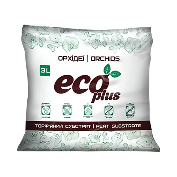 Торф'яний субстрат "Для орхідей" "ECO PLUS" 3л 00000015975 фото