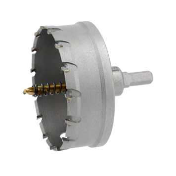 Коронка по металу TCT YATO: &Oslash;102 x 103 мм, до 25 мм, з напр., 6-гран. хвост. 3/8" YT-44074 фото