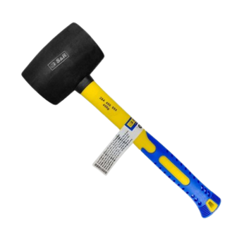 Молоток S&R гумовий чорний d55мм 450г фiберглас 284450055 фото