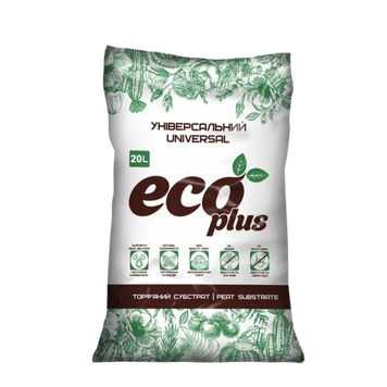 Торф'яний субстрат "Універсальный" ECO PLUS 20л 00000015979 фото