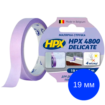 SR1925 Малярна стрічка для делікатних поверхонь HPX4800 60С 19мм х 25м пурпурний 4820219500087 SR1925 фото