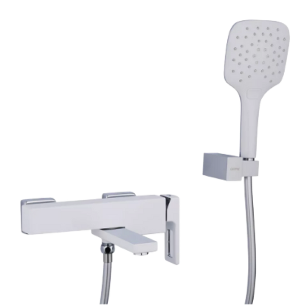 Змішувач G3217-8 ванна одноваж.корот.гусак латун.корп.35 (біл.хром) 8481 80 11 00 G3217-8 фото