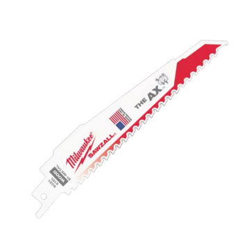Полотно для шабельних пил AX FANG TIP MILWAUKEE, 150/5,0мм, (5шт), (дер. з цвяхами) 48475021 фото