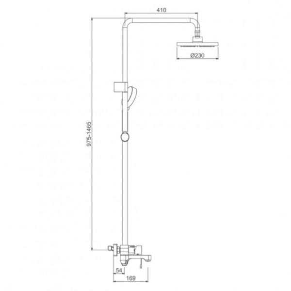 Душ.система G2402-8 3х функ.35 (білий\хром) 8481 80 11 00 G2402-8 фото