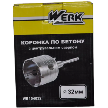 Коронка 32мм SDS-plus з центрувальним сверлом 07х110мм WERK WE104032/3538601 34848 фото